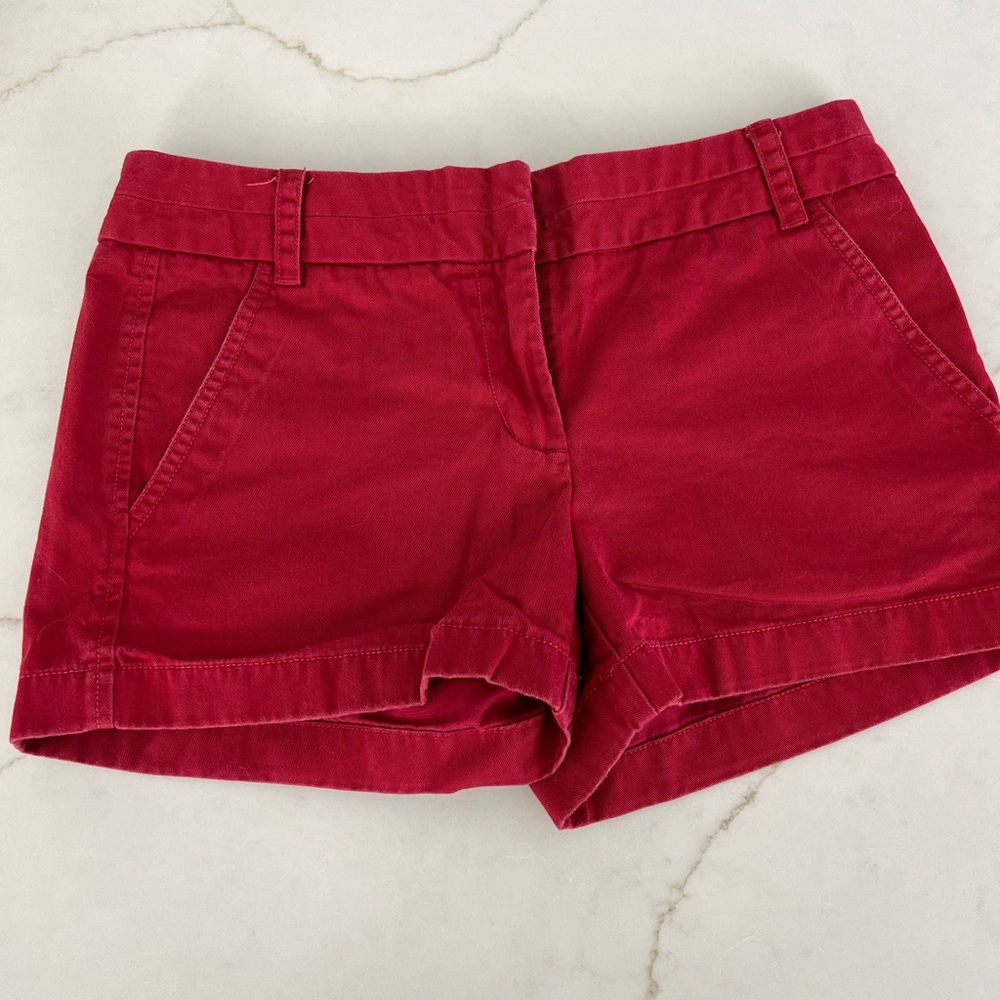 j.crew chino short, size 0